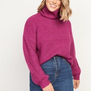 Old Navy Pink/Purple Turtle Neck Sweater